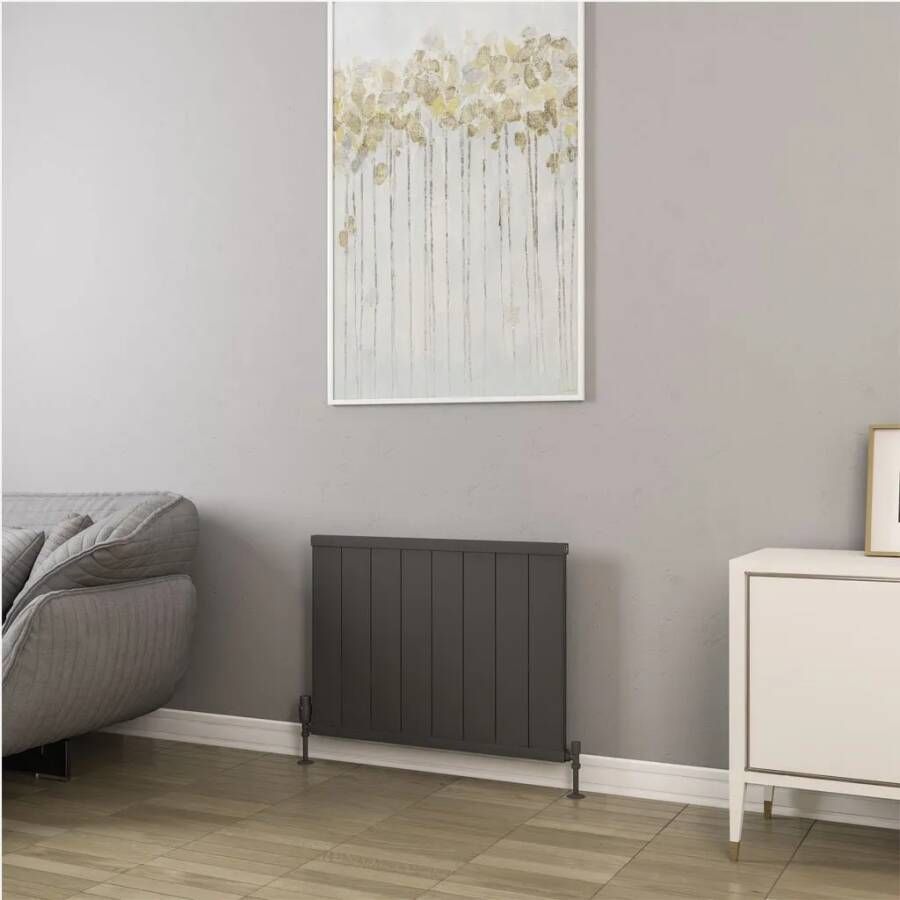 Eastbrook Kingswood paneelradiator 80x60cm 851W antraciet mat