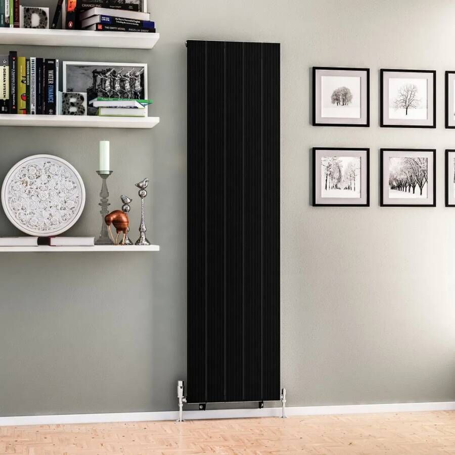 Eastbrook Mersey paneelradiator 47x180cm 1293W zwart mat