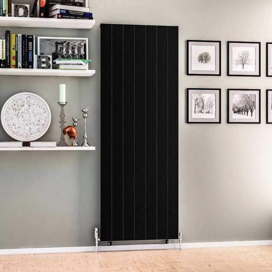 Eastbrook Mersey paneelradiator 66x180cm 1810W zwart mat