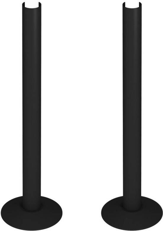 Eastbrook Pipes verdekking radiatorbuis 20cm met rozet zwart