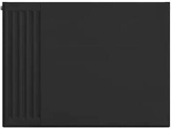 Eastbrook plaat voor paneelradiator 80x60cm zwart mat