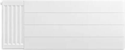 Eastbrook plaat voor paneelradiator met streep 100x40cm wit glans