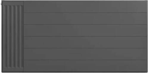 Eastbrook plaat voor paneelradiator met streep 120x60cm antraciet