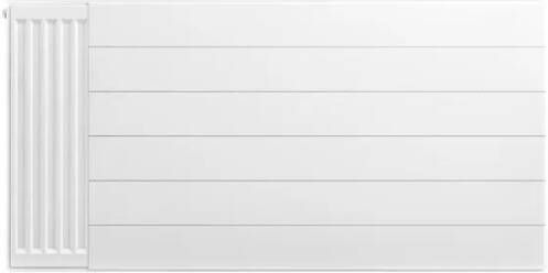 Eastbrook plaat voor paneelradiator met streep 120x60cm wit glans