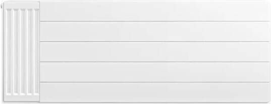 Eastbrook plaat voor paneelradiator met streep 130x50cm wit glans