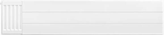 Eastbrook plaat voor paneelradiator met streep 140x30cm wit glans