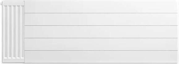 Eastbrook plaat voor paneelradiator met streep 140x50cm wit glans