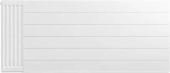 Eastbrook plaat voor paneelradiator met streep 140x60cm wit glans