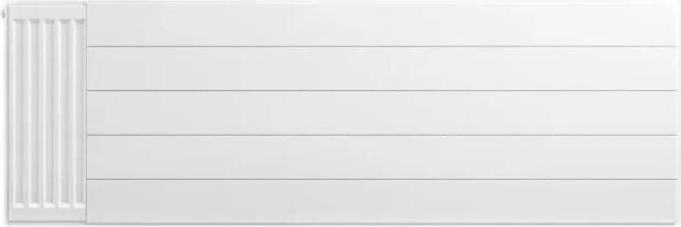Eastbrook plaat voor paneelradiator met streep 150x50cm wit glans