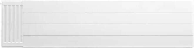 Eastbrook plaat voor paneelradiator met streep 160x40cm wit glans