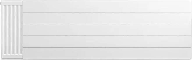 Eastbrook plaat voor paneelradiator met streep 160x50cm wit glans