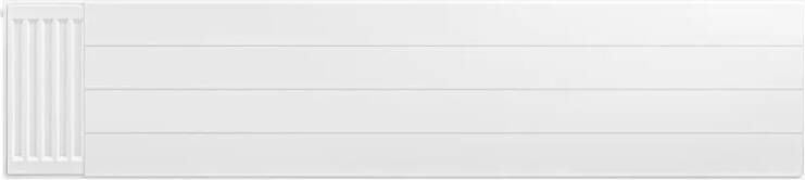 Eastbrook plaat voor paneelradiator met streep 180x40cm wit glans