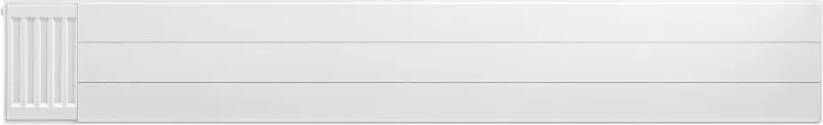 Eastbrook plaat voor paneelradiator met streep 200x30cm wit glans