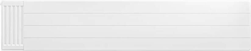 Eastbrook plaat voor paneelradiator met streep 200x40cm wit glans