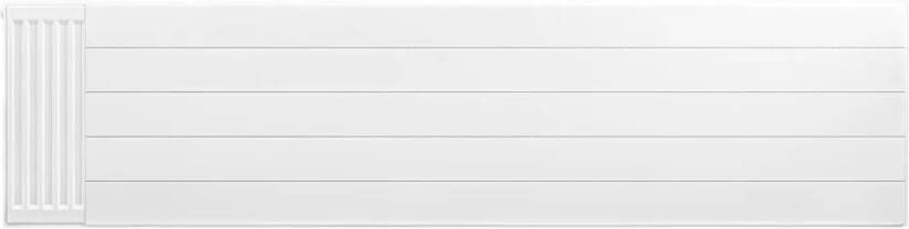 Eastbrook plaat voor paneelradiator met streep 200x50cm wit glans