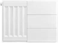 Eastbrook plaat voor paneelradiator met streep 40x30cm wit glans