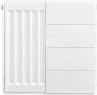 Eastbrook plaat voor paneelradiator met streep 40x40cm wit glans