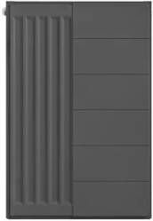 Eastbrook plaat voor paneelradiator met streep 40x60cm antraciet