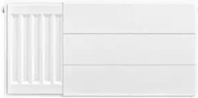 Eastbrook plaat voor paneelradiator met streep 60x30cm wit glans