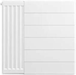 Eastbrook plaat voor paneelradiator met streep 60x60cm wit glans