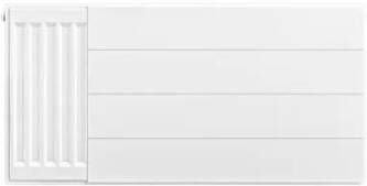 Eastbrook plaat voor paneelradiator met streep 80x40cm wit glans