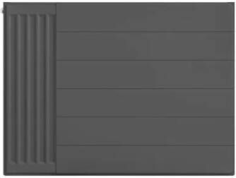 Eastbrook plaat voor paneelradiator met streep 80x60cm antraciet