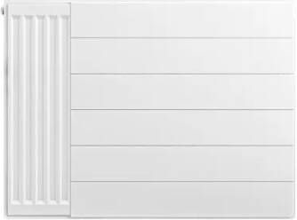 Eastbrook plaat voor paneelradiator met streep 80x60cm wit glans