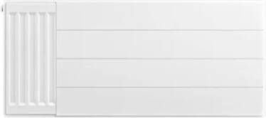 Eastbrook plaat voor paneelradiator met streep 90x40cm wit glans