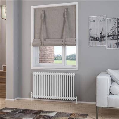 Eastbrook Rivassa 2 koloms radiator 100x60cm staal 1385W wit glans