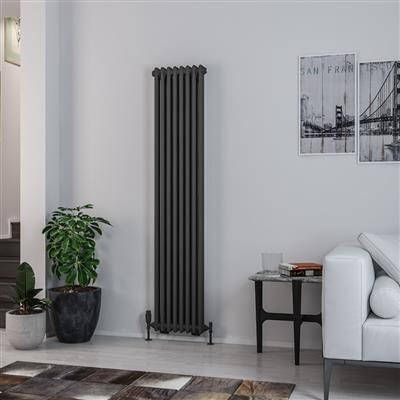 Eastbrook Rivassa 2 koloms verwarming 180x38 3cm Antraciet 1245 watt