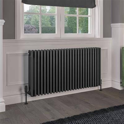 Eastbrook Rivassa 4 koloms radiator 120x60cm staal 2510W antraciet