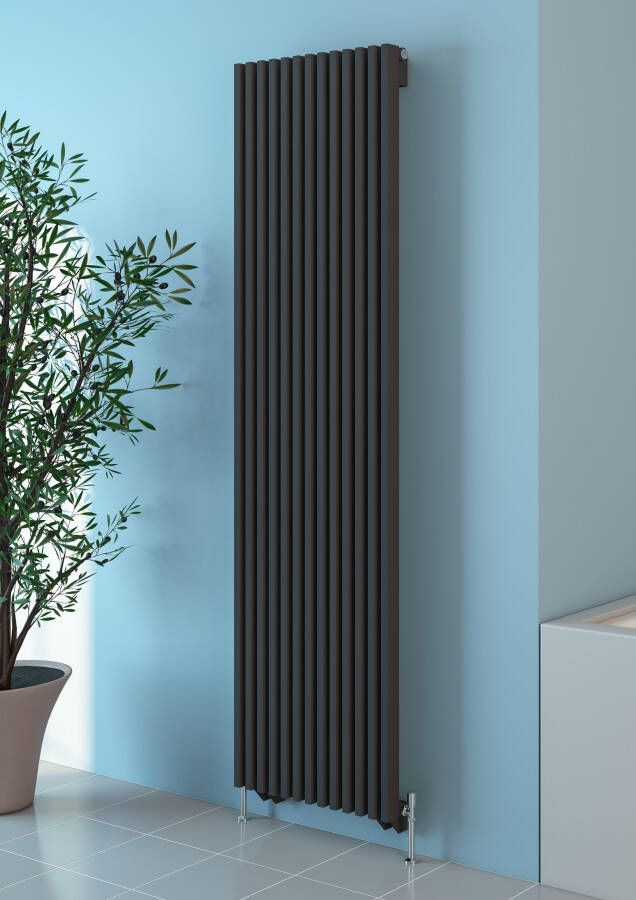 Eastbrook Rowsham verticale radiator 180x30cm Antraciet 902 watt