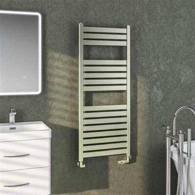 Eastbrook Staverton handdoekradiator 50x120cm 523W messing geborsteld