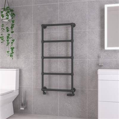 Eastbrook Stour handdoekradiator 60x120cm 386W antraciet