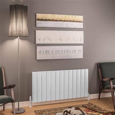 Eastbrook Tordino radiator 125x60cm aluminium 1329W wit mat