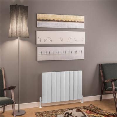 Eastbrook Tordino radiator 85x60cm aluminium 927W wit mat