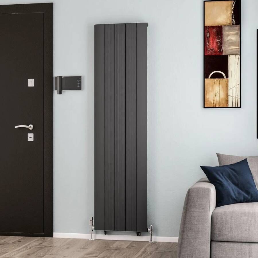 Eastbrook Trent paneelradiator 47x180cm 1271W antraciet