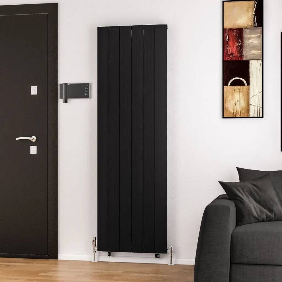 Eastbrook Trent paneelradiator 57x180cm 1525W zwart mat