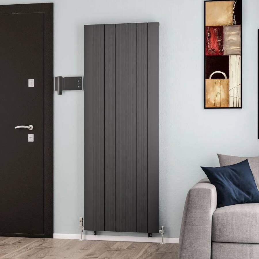 Eastbrook Trent paneelradiator 66x180cm 1779W antraciet
