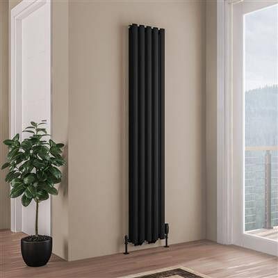 Eastbrook Tunstall dubbele radiator 35x180cm 1190W zwart mat