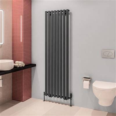 Eastbrook Tunstall radiator 55x180cm 1280W antraciet