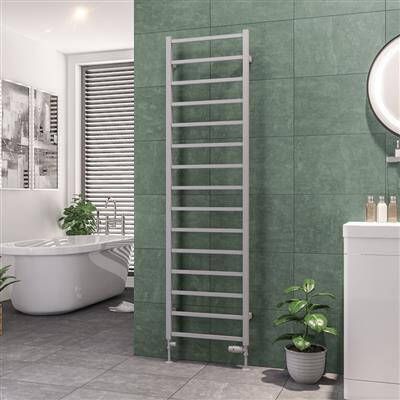 Eastbrook Tuscan Square handdoekradiator 50x180cm 688W grijs mat