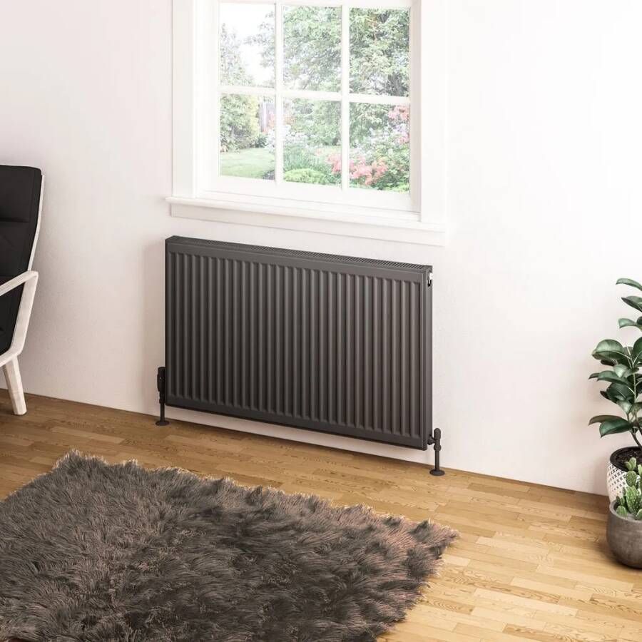 Eastbrook Type 11 paneelradiator 100x60cm 1169W antraciet