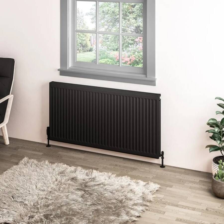 Eastbrook Type 11 paneelradiator 120x60cm 1403W zwart mat