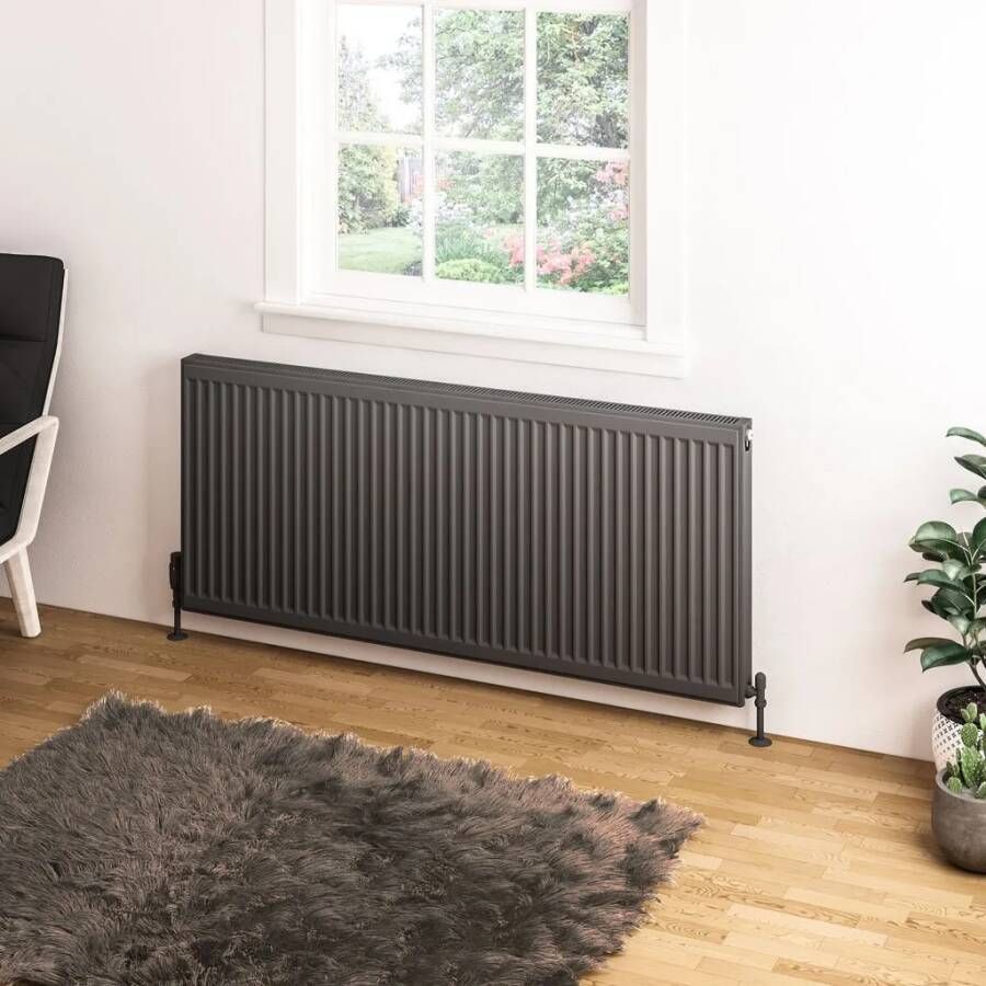Eastbrook Type 11 paneelradiator 140x60cm 1637W antraciet