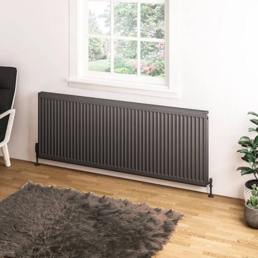 Eastbrook Type 11 paneelradiator 160x60cm 1871W antraciet