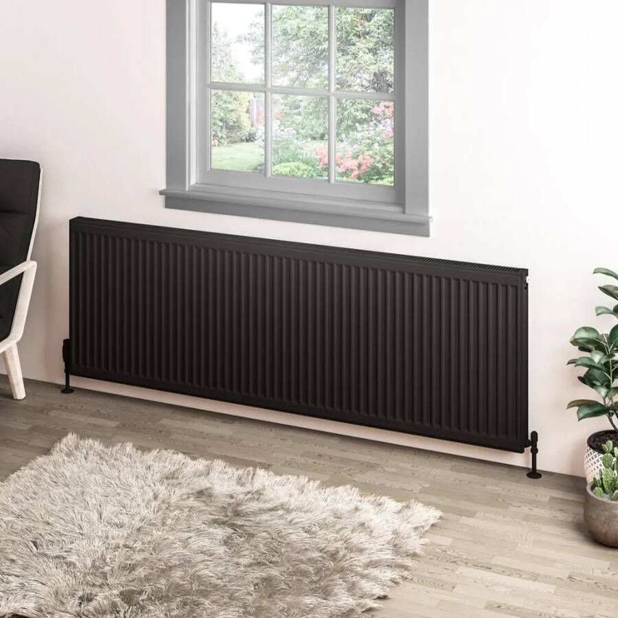 Eastbrook Type 11 paneelradiator 180x60cm 2105W zwart mat