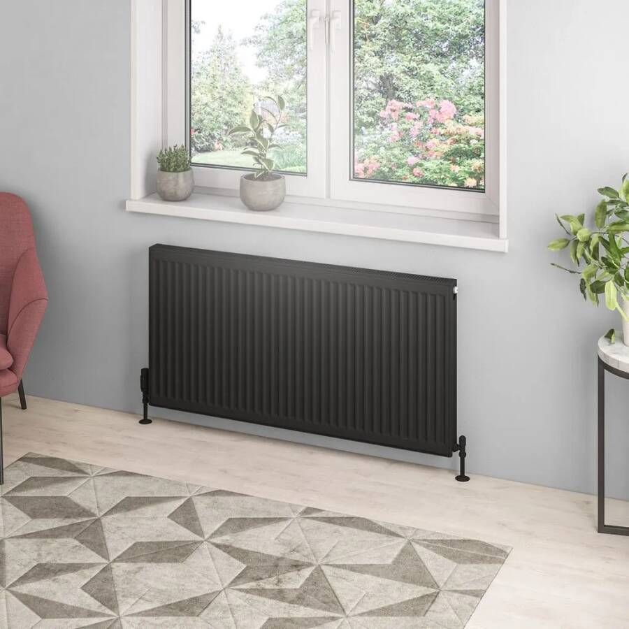 Eastbrook Type 21 paneelradiator 120x60cm 2022W zwart mat