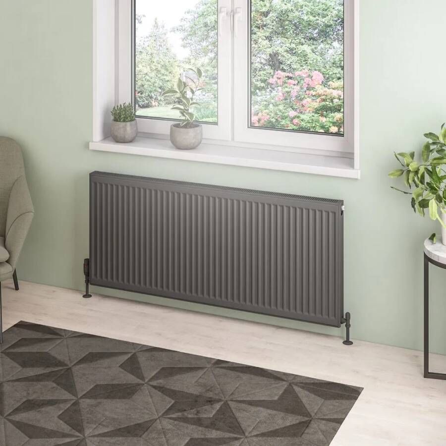Eastbrook Type 21 paneelradiator 140x60cm 2360W antraciet