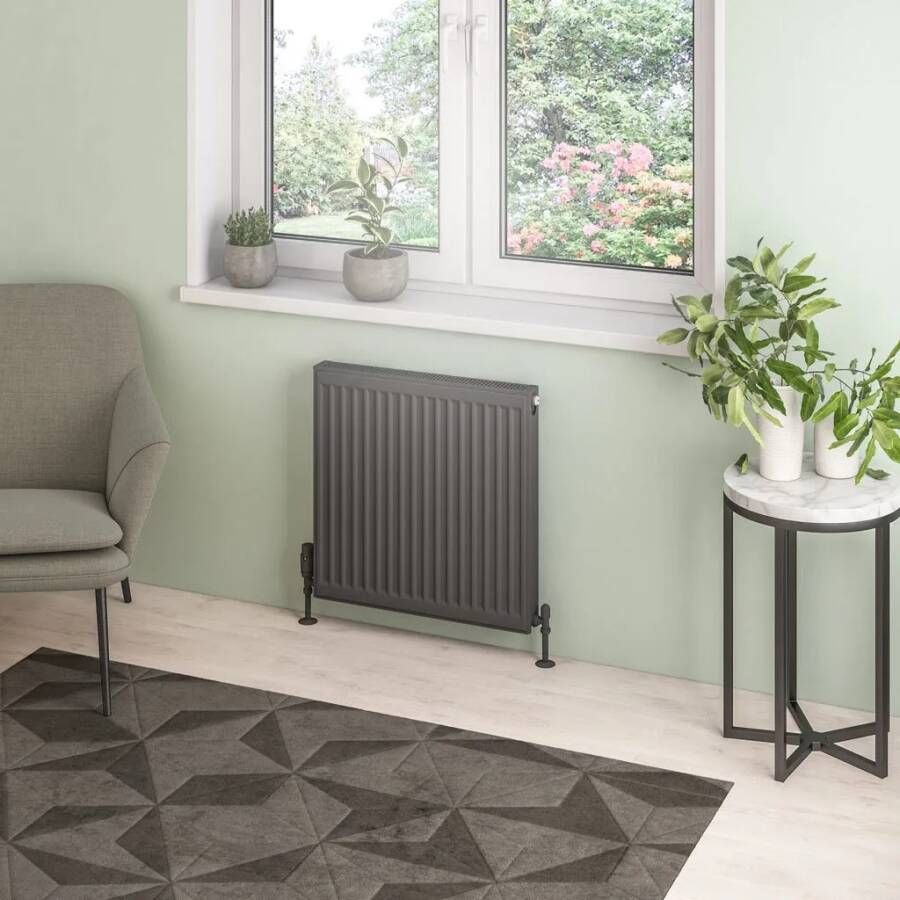 Eastbrook Type 21 paneelradiator 60x60cm 1011W antraciet